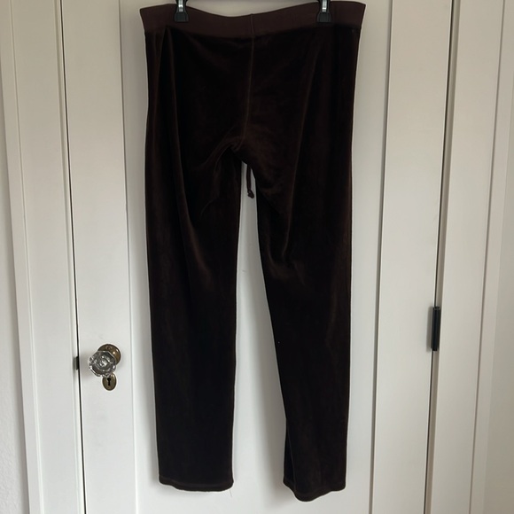 🛍️Juicy Couture Vintage Y2k (1999-2000) Velour Pants Brown XXL (12-14?) - Picture 8 of 8